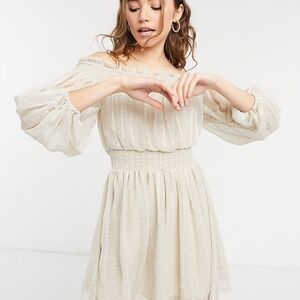 ASOS | Champagne Shirred Dress